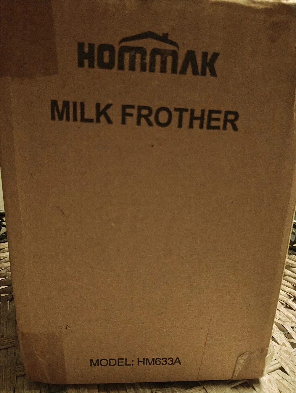 Electric Milk Frother Black with Stainless Trim